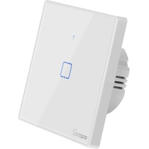 Buy Touch light switch WiFi + RF 433 Sonoff T2 EU TX (1-channel) white - SNF43 - {ean13} - Home Screen Store Europe