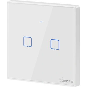 Buy Touch light switch WiFi + RF 433 Sonoff T2 EU TX (2-channel) white - SNF44 - {ean13} - Home Screen Store Europe