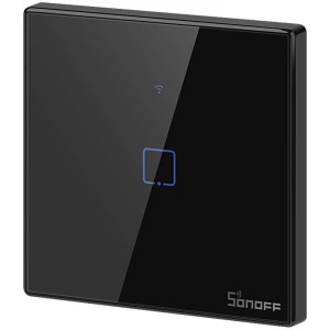 Buy Touch light switch WiFi + RF 433 Sonoff T3 EU TX (1-channel) black - SNF45 - {ean13} - Home Screen Store Europe