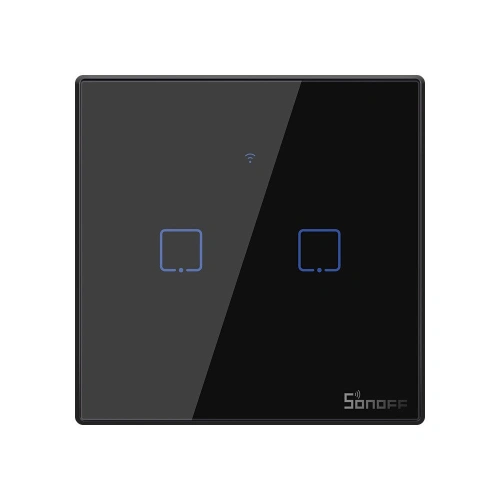 Kup Érintésvezérlésű WiFi + RF 433 világításkapcsoló Sonoff T3 EU TX (2-csatornás) - SNF46 - {ean13} - Sklep Home Screen