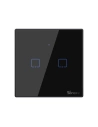 Touch light switch WiFi + RF 433 Sonoff T3 EU TX (2-channel) black