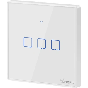 Buy Touch light switch WiFi + RF 433 Sonoff T2 EU TX (3-channel) white - SNF48 - {ean13} - Home Screen Store Europe
