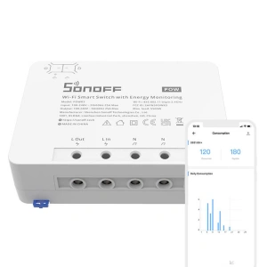 Kup Inteligentny przełącznik WiFi Sonoff POWR3 o dużej mocy - SNF72 - {ean13} - Sklep Home Screen