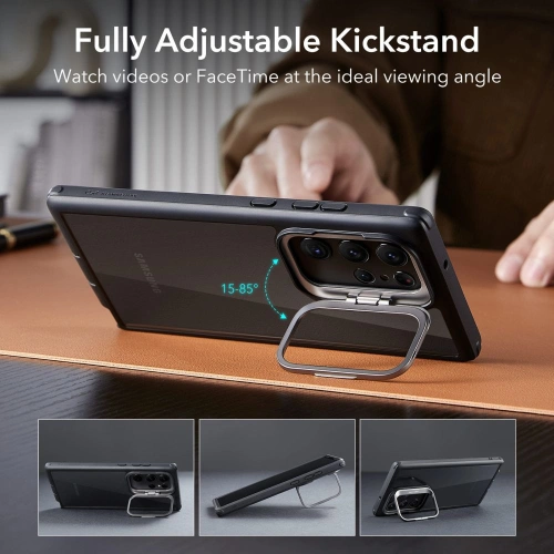 Kup Etui ESR Shock Armor Kickstand Samsung Galaxy S23 Ultra Čiré/černé - ESR641 - {ean13} - Sklep Home Screen