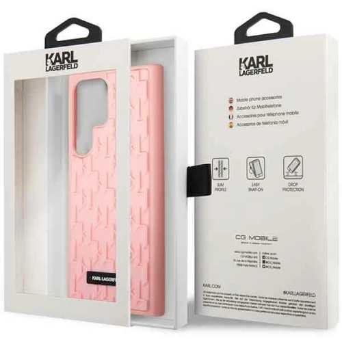 Kup Etui Karl Lagerfeld KLHCS23LRUPKLPP Samsung Galaxy S23 Ultra hardcase różowy/pink 3D Monogram - KLD1421 - {ean13} - Sklep Home Screen