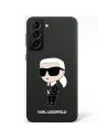 Etui Karl Lagerfeld KLHCS23LSNIKBCK Samsung Galaxy S23 Ultra kemény tok fekete/szilikon Ikonik