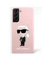 Case Karl Lagerfeld KLHCS23LSNIKBCP Samsung Galaxy S23 Ultra Hardcase rosa/pink Silikon Ikonik