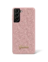 Etui Guess GUHCS23LHGGSHP Samsung Galaxy S23 Ultra różowy/pink hard case Glitter Script