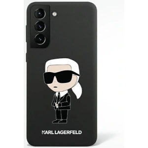 Etui Karl Lagerfeld KLHCS23MSNIKBCK Samsung Galaxy S23+ Plus hardcase czarny/black Silicone Ikonik
