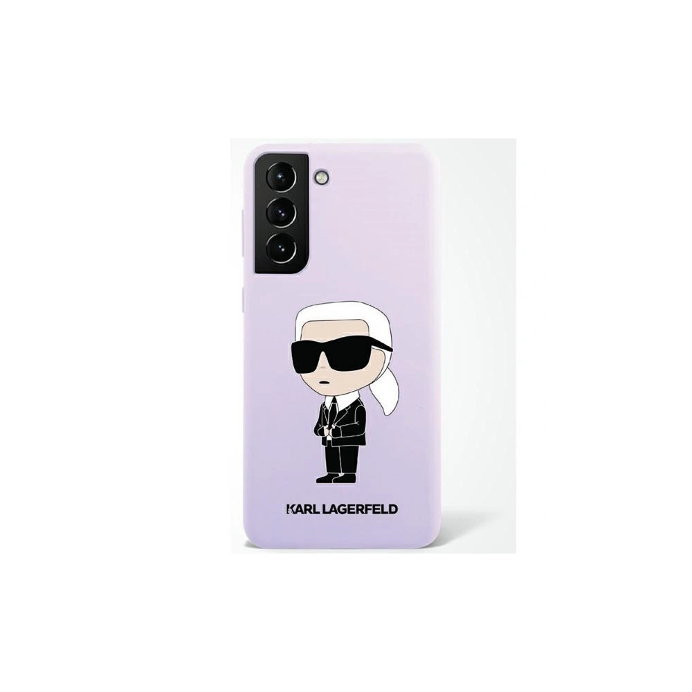 Etui Karl Lagerfeld KLHCS23MSNIKBCU Samsung Galaxy S23+ Plus hardcase purpurowy/purple Silicone Ikonik