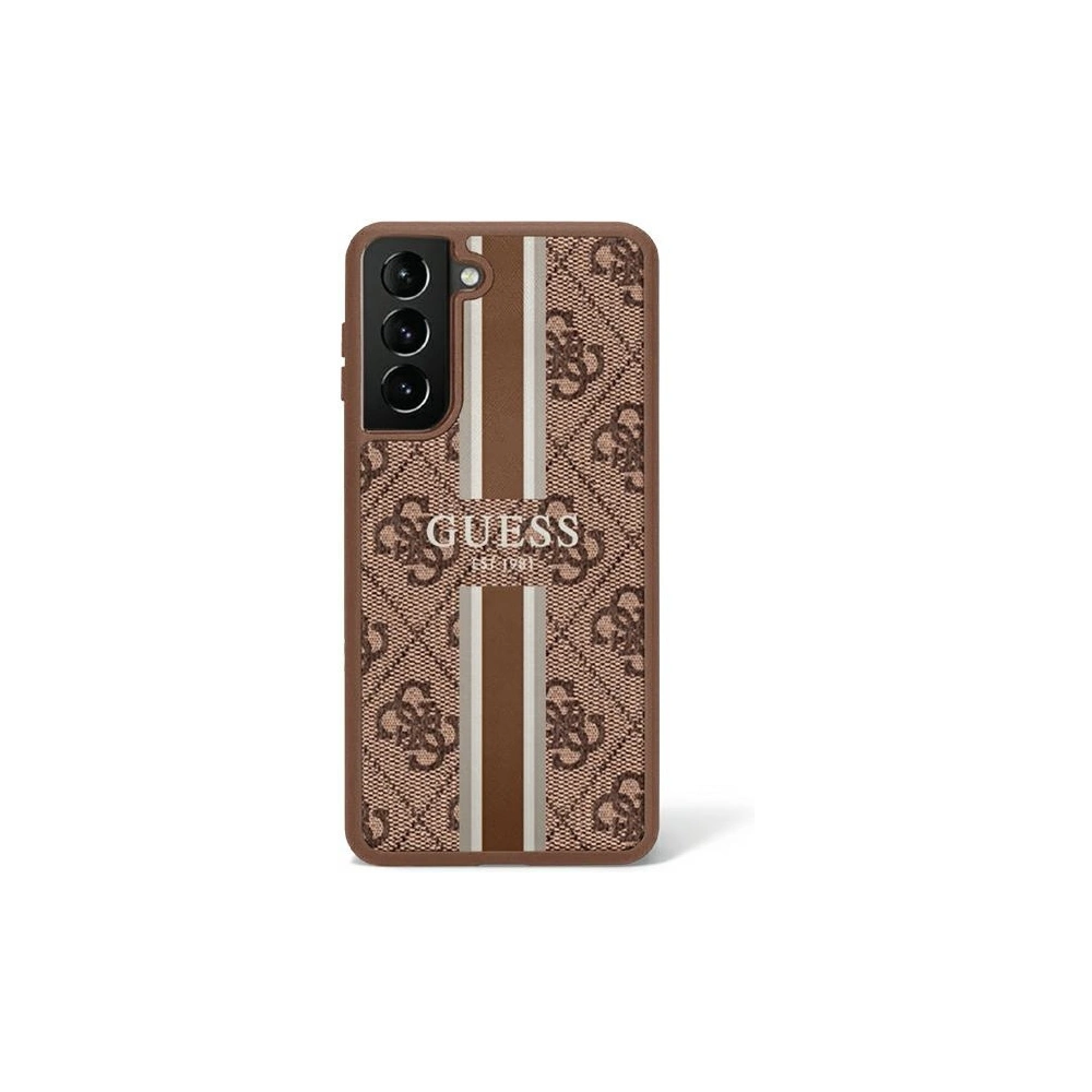 Etui Guess GUHCS23LP4RPSW Samsung Galaxy S23 Ultra brązowy/brown hardcase 4G Printed Stripe