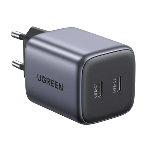 Kup Síťová nabíječka UGREEN CD294, 2x USB-C, GaN, PD3.0, QC4.0, 45W (šedá) - UGR1434 - {ean13} - Sklep Home Screen