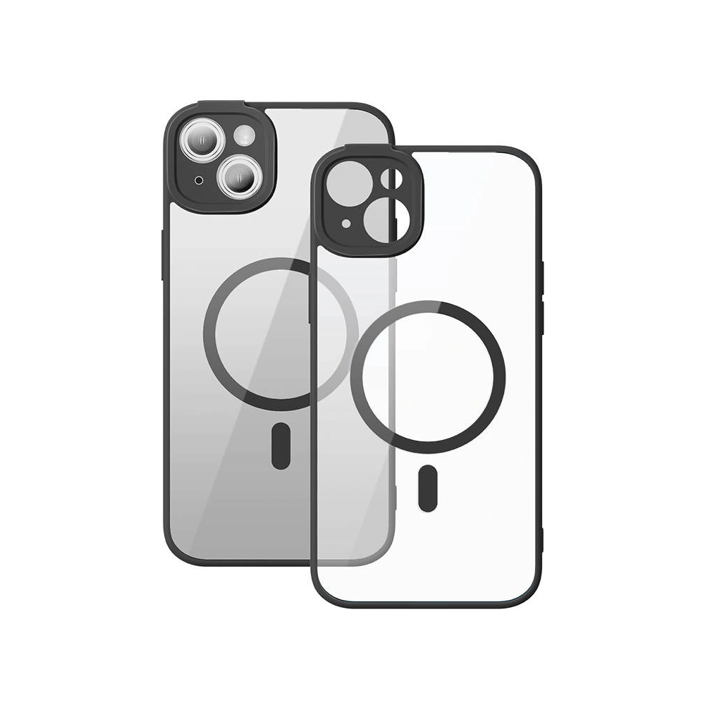 Zestaw etui + szkło Baseus Frame MagSafe Apple iPhone 14 (czarny)