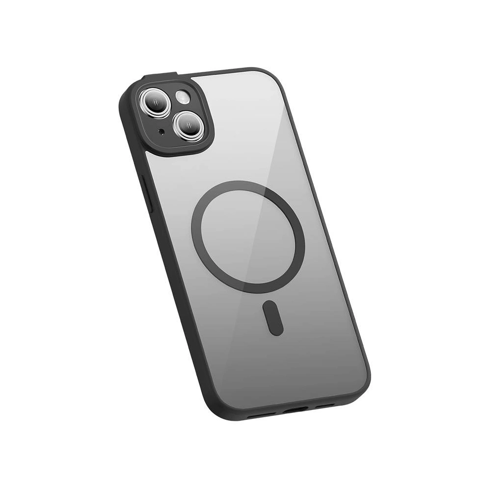 Zestaw etui + szkło Baseus Frame MagSafe Apple iPhone 14 (czarny)