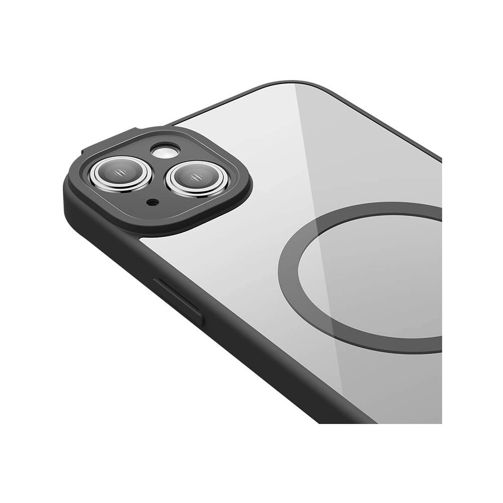 Zestaw etui + szkło Baseus Frame MagSafe Apple iPhone 14 (czarny)