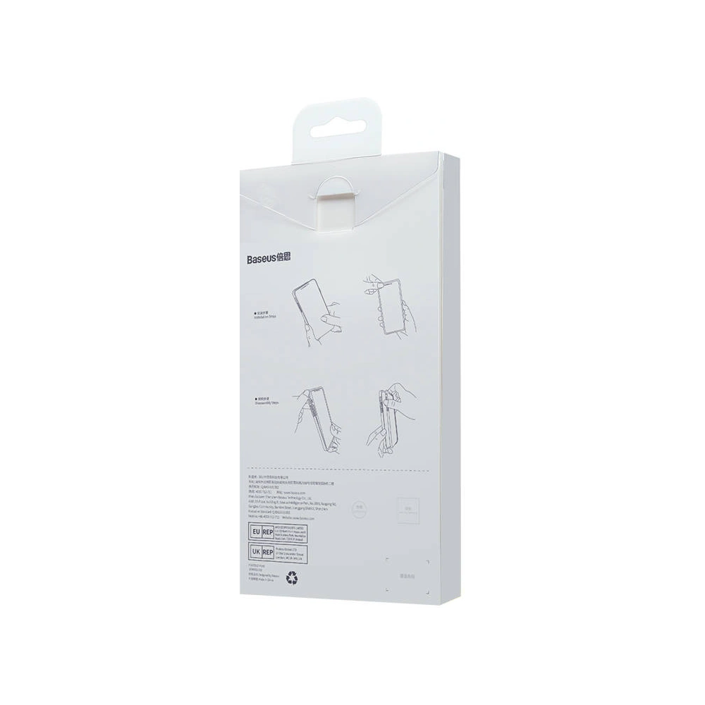 Zestaw etui + szkło Baseus Frame MagSafe Apple iPhone 14 (czarny)