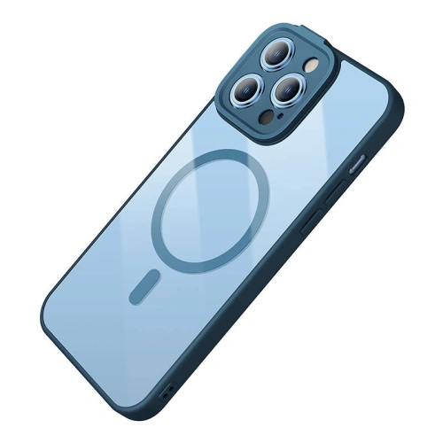 Kup Set mit Hülle + Glas Baseus Frame MagSafe Apple iPhone 14 Pro Max (blau) - BSU3920 - {ean13} - Sklep Home Screen