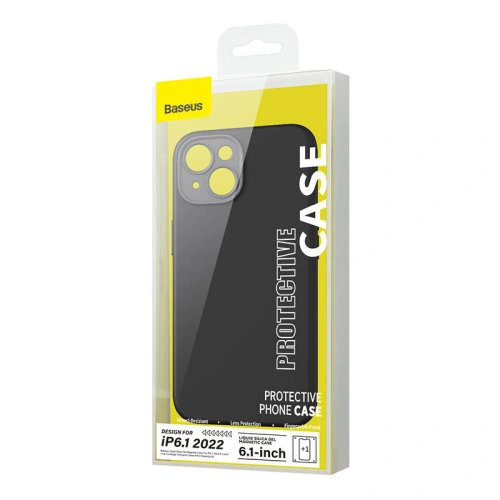 Buy Baseus Liquid Silica MagSafe Case + Glass Apple iPhone 14 (black) - BSU3921 - {ean13} - Home Screen Store Europe