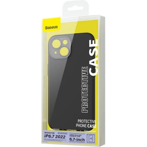Zestaw etui + szkło Baseus Liquid Silica MagSafe Apple iPhone 14 Plus / 15 Plus (czarny)