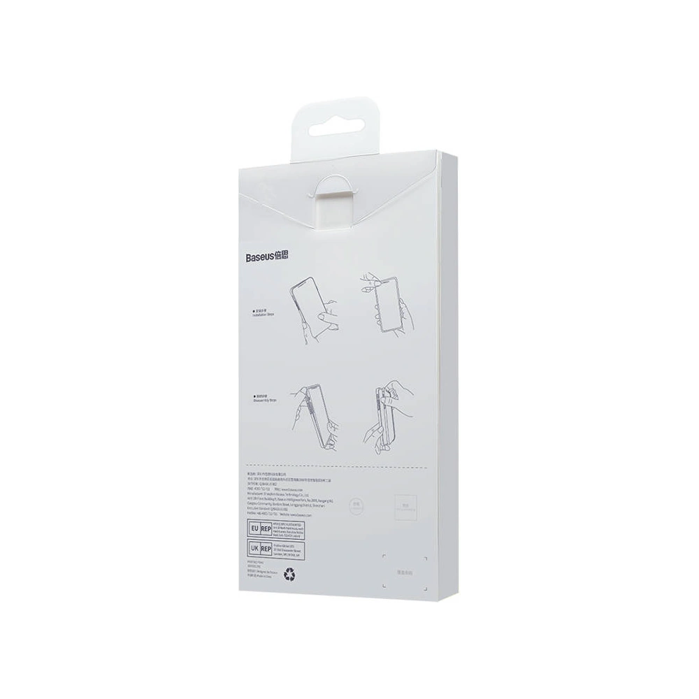 Zestaw etui + szkło Baseus Liquid Silica MagSafe Apple iPhone 14 Plus / 15 Plus (czarny)