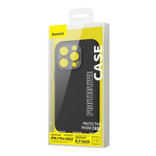 Kup Etui-Set + Glas Baseus Liquid Silica MagSafe Apple iPhone 14 Pro Max (schwarz) - BSU3923 - {ean13} - Sklep Home Screen