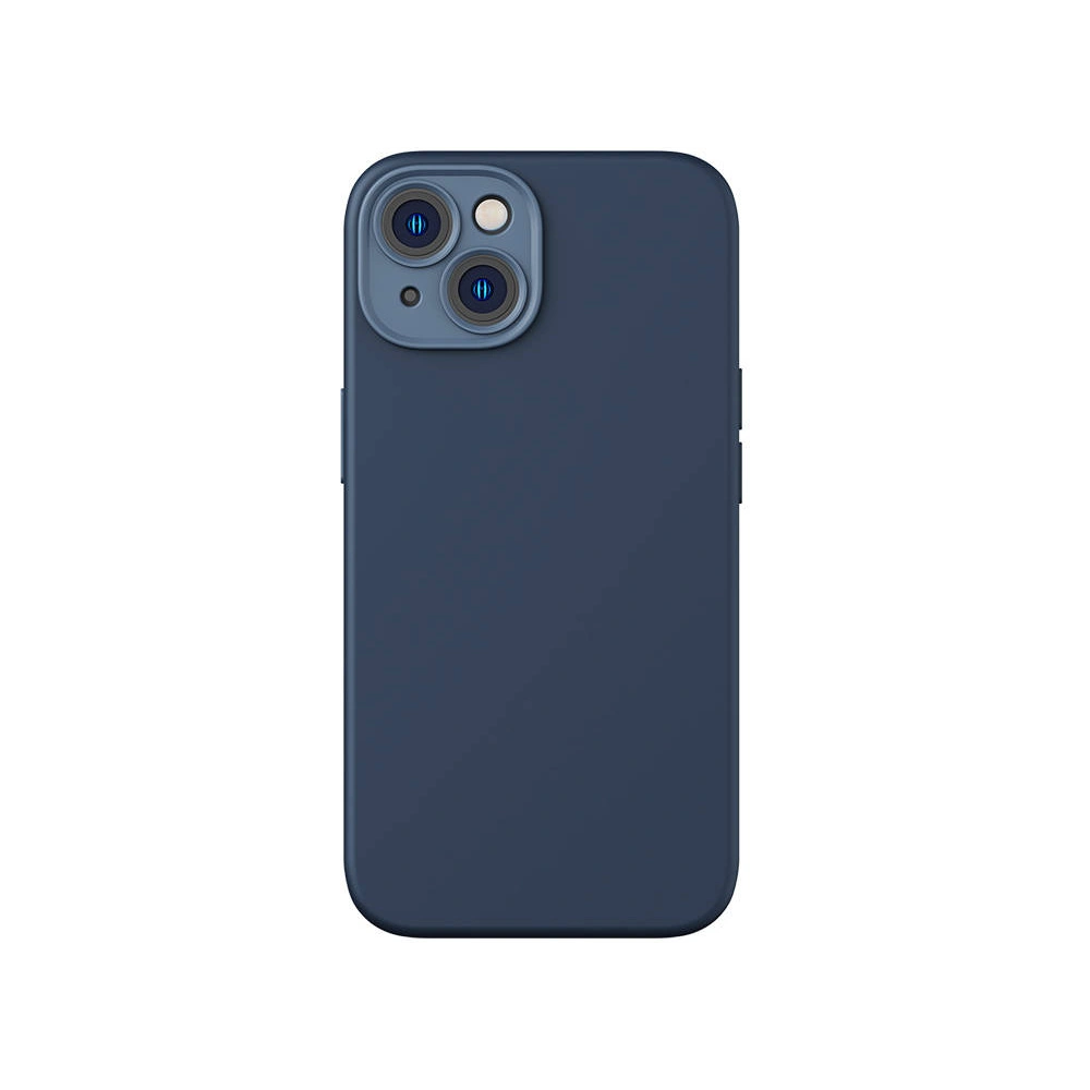 Zestaw etui + szkło Baseus Liquid Silica MagSafe Apple iPhone 14 (niebieski)