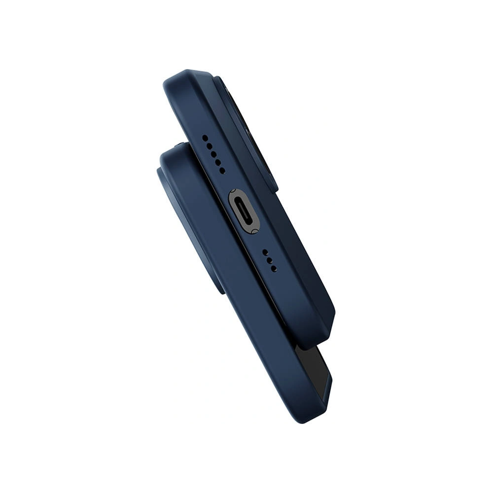 Zestaw etui + szkło Baseus Liquid Silica MagSafe Apple iPhone 14 (niebieski)