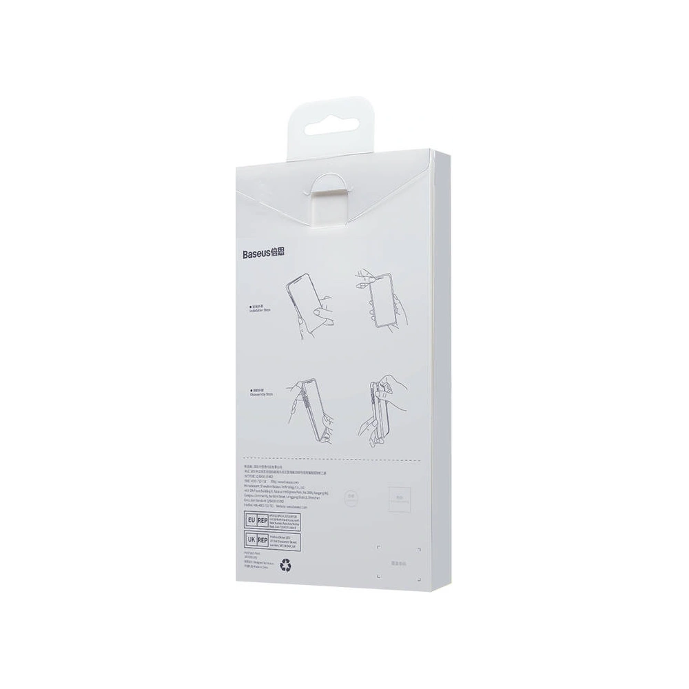 Zestaw etui + szkło Baseus Liquid Silica MagSafe Apple iPhone 14 (niebieski)