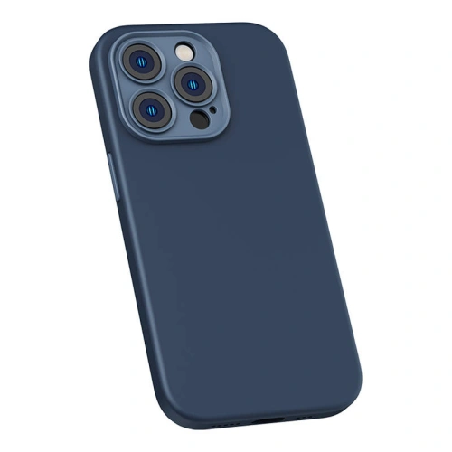 Kup Set mit Hülle + Glas Baseus Liquid Silica MagSafe Apple iPhone 14 Pro (blau) - BSU3925 - {ean13} - Sklep Home Screen
