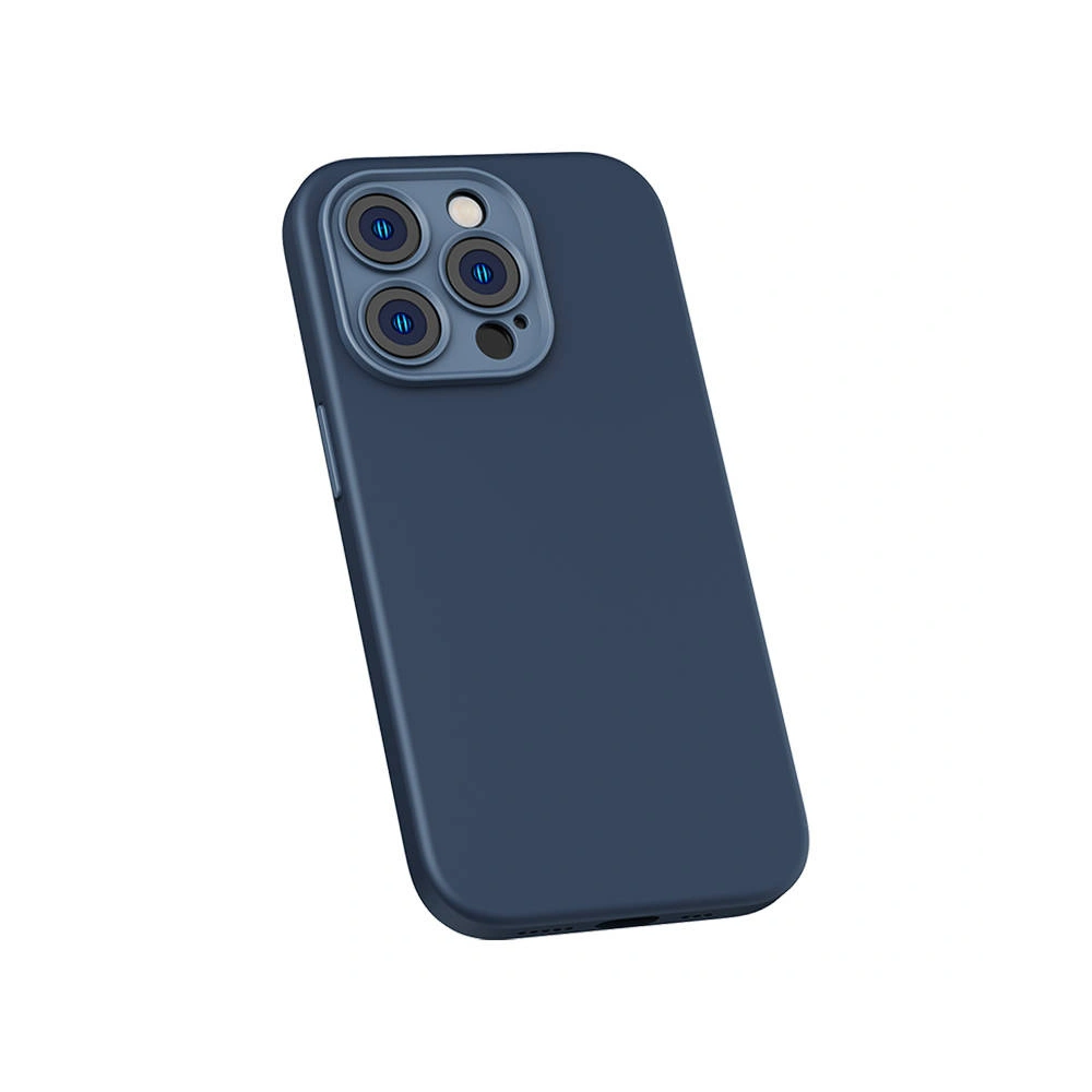 Zestaw etui + szkło Baseus Liquid Silica MagSafe Apple iPhone 14 Pro (niebieski)