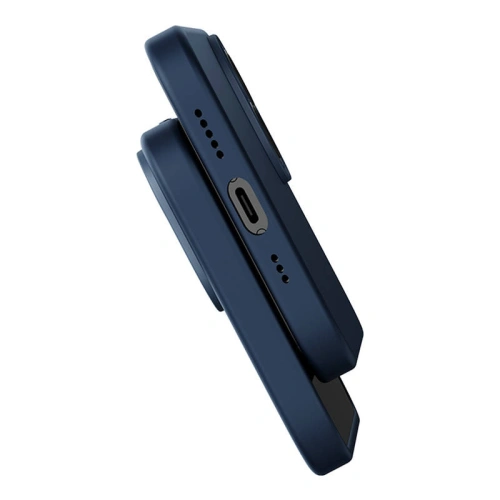 Kup Set mit Hülle + Glas Baseus Liquid Silica MagSafe Apple iPhone 14 Pro (blau) - BSU3925 - {ean13} - Sklep Home Screen