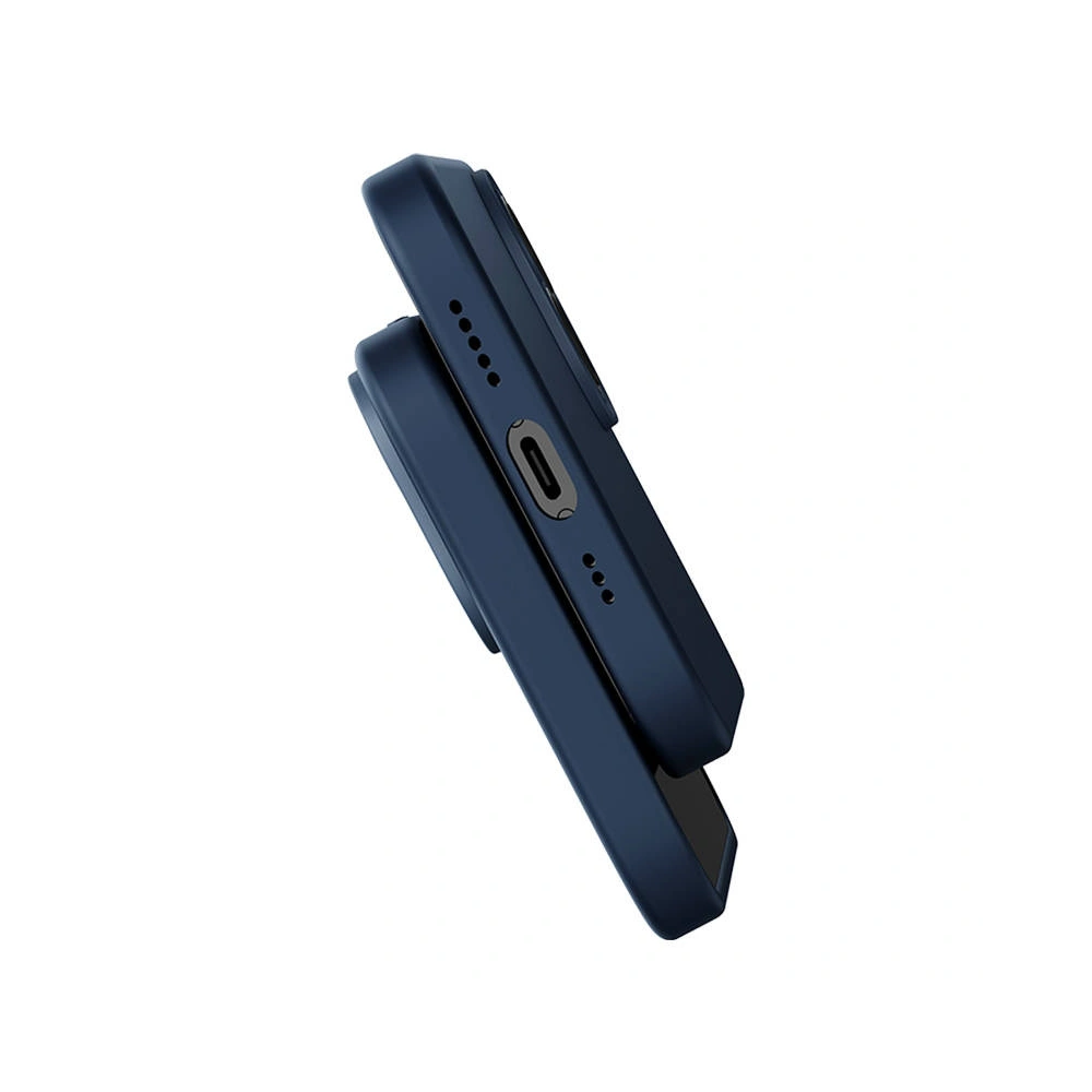 Zestaw etui + szkło Baseus Liquid Silica MagSafe Apple iPhone 14 Pro (niebieski)