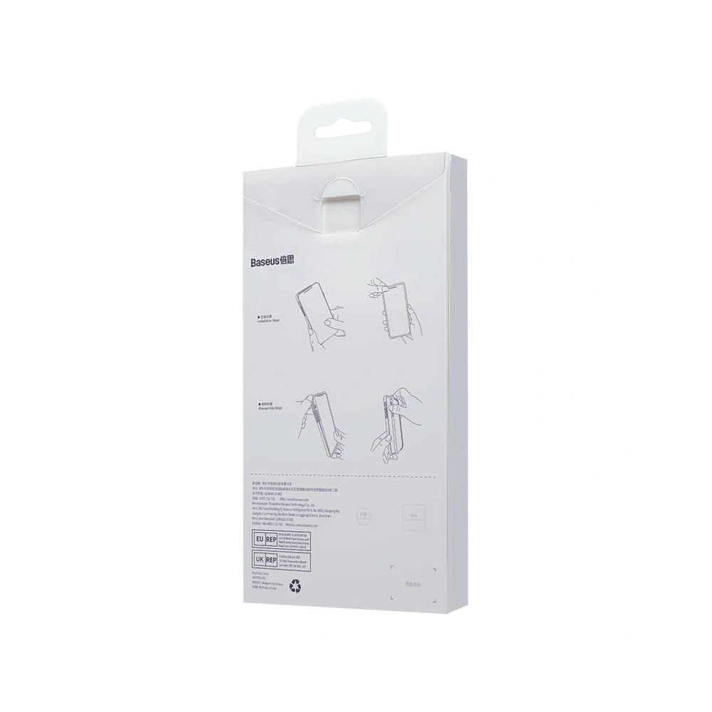 Zestaw etui + szkło Baseus Liquid Silica MagSafe Apple iPhone 14 Pro (niebieski)