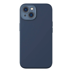 Zestaw etui + szkło Baseus Liquid Silica MagSafe Apple iPhone 14 Plus / 15 Plus (niebieski)