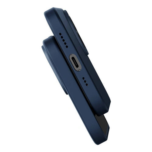 Kup Set Hülle + Glas Baseus Liquid Silica MagSafe Apple iPhone 14 Plus / 15 Plus (blau) - BSU3926 - {ean13} - Sklep Home Screen