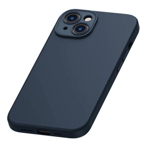 Zestaw etui + szkło Baseus Liquid Silica Apple iPhone 14 Plus / 15 Plus (niebieski) 