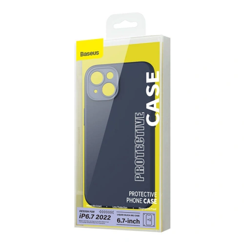 Kup Set mit Case + Glas Baseus Liquid Silica für Apple iPhone 14 Plus / 15 Plus (blau) - BSU3928 - {ean13} - Sklep Home Screen