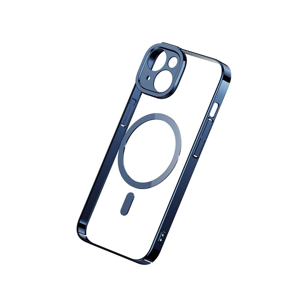 Zestaw etui + szkło Baseus Glitter MagSafe Apple iPhone 14 (niebieski)