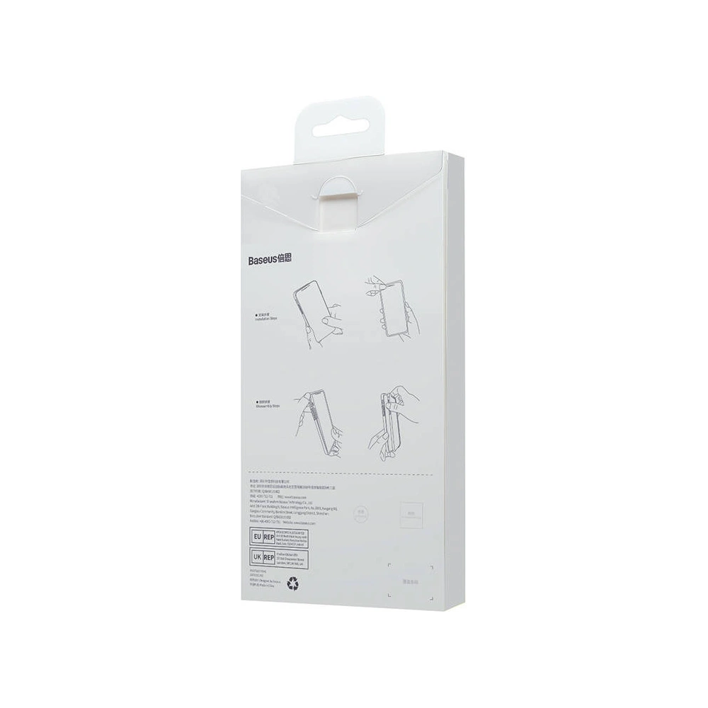 Zestaw etui + szkło Baseus Glitter MagSafe Apple iPhone 14 (niebieski)