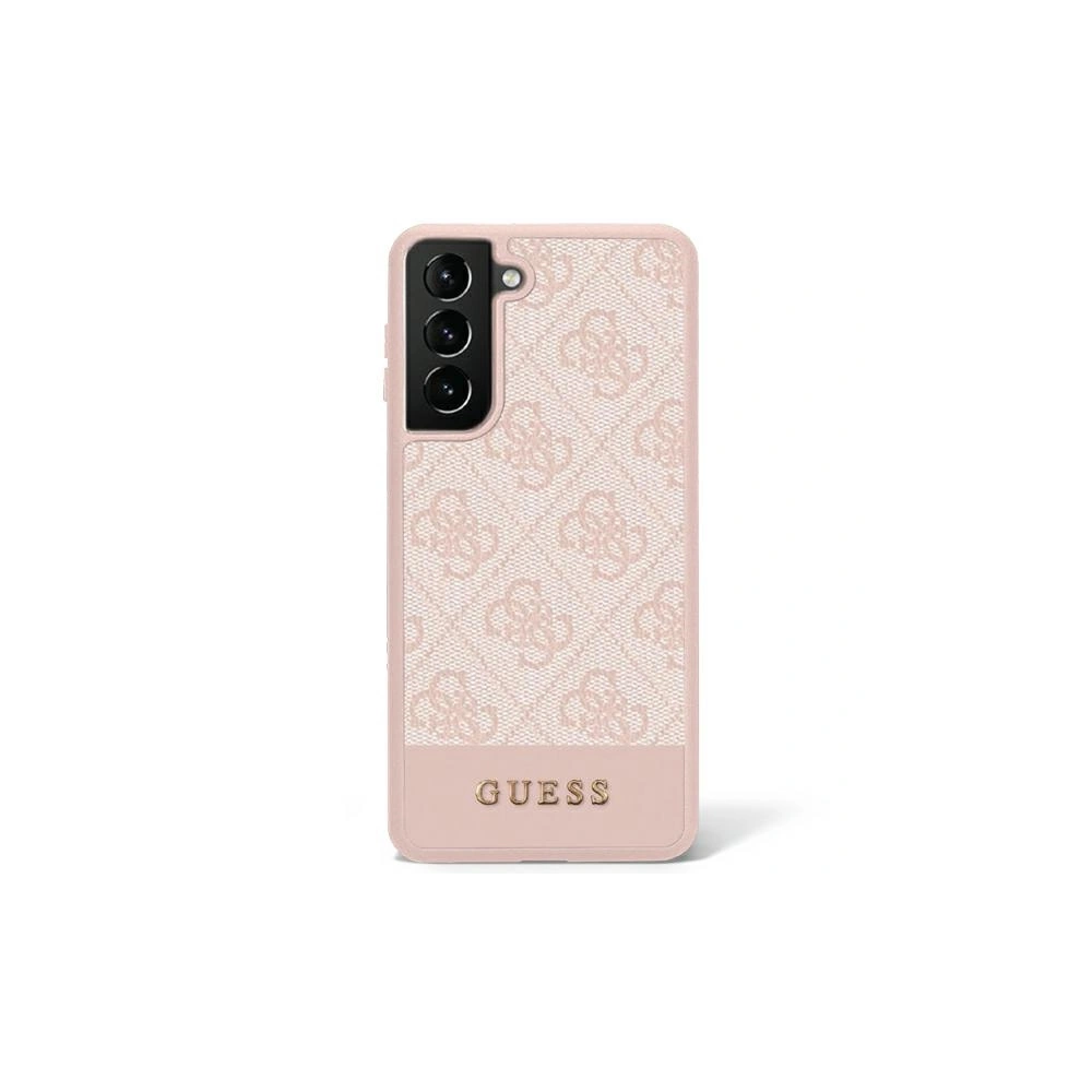 Etui Guess GUHCS23SG4GLPI Samsung Galaxy S23 różowy/pink hard case 4G Stripe Collection