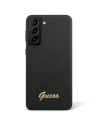 Etui Guess GUHCS23SSLSMK Samsung Galaxy S23 černý/black hardcase Silicone Vintage Gold Logo