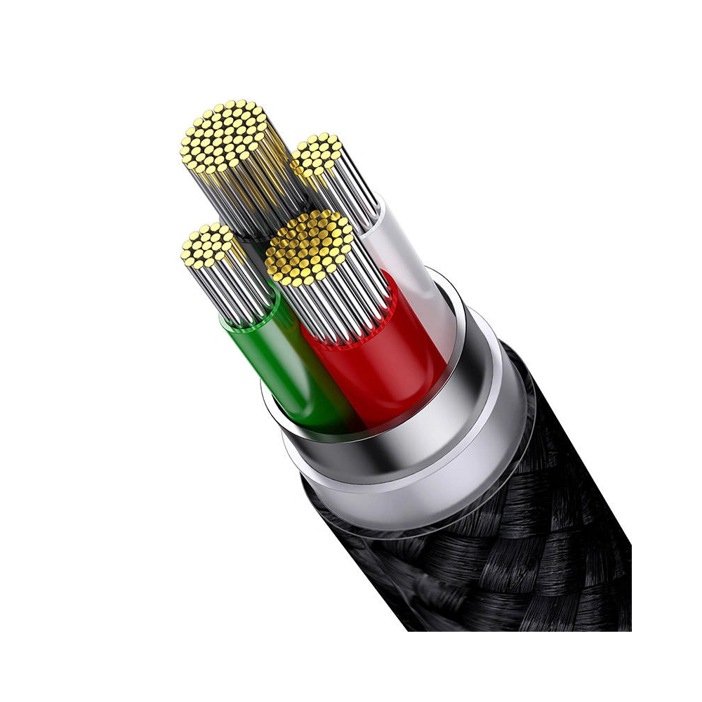 Kabel Baseus StarSpeed 3w1 USB-A/USB-C - micro USB - Lightning, 3,5A, 1.2m (czarny)