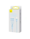 Kup Cablul Baseus StarSpeed 3w1 USB-A/USB-C - micro USB - Lightning, 3,5A, 1.2m (albastru) - BSU3938 - {ean13} - Sklep Home Screen
