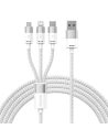Kabel Baseus StarSpeed 3w1 USB-A/USB-C - micro USB - Lightning, 3,5A, 1.2m (weiß)
