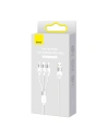 Kup Kabel Baseus StarSpeed 3w1 USB-A/USB-C - micro USB - Lightning, 3,5A, 1.2m (biały) - BSU3940 - {ean13} - Sklep Home Screen