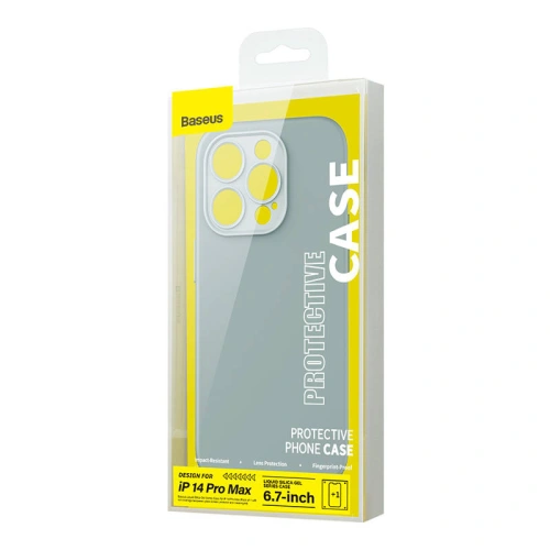 Buy Baseus Liquid Silica Gel Case + Glass Apple iPhone 14 Pro Max (green) - BSU3955 - {ean13} - Home Screen Store Europe