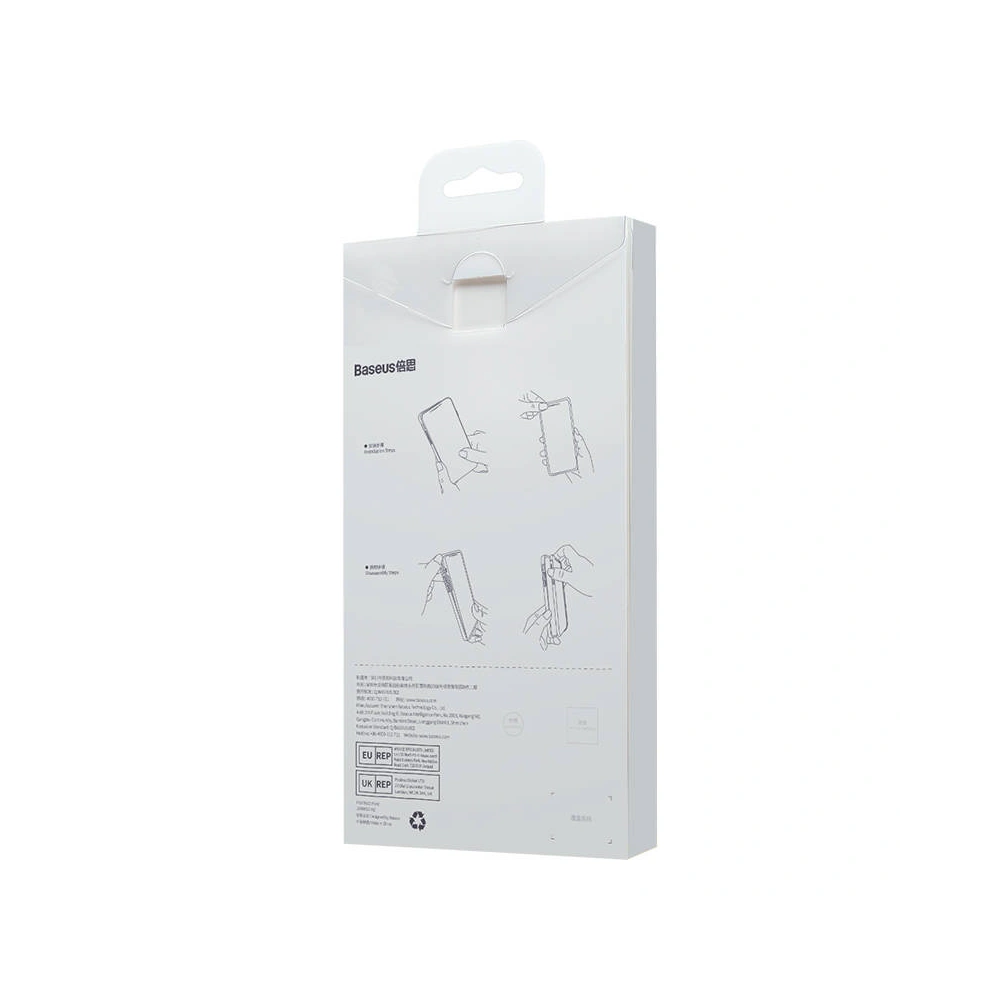 Zestaw etui + szkło Baseus Frame MagSafe Apple iPhone 14 Pro (niebieski)