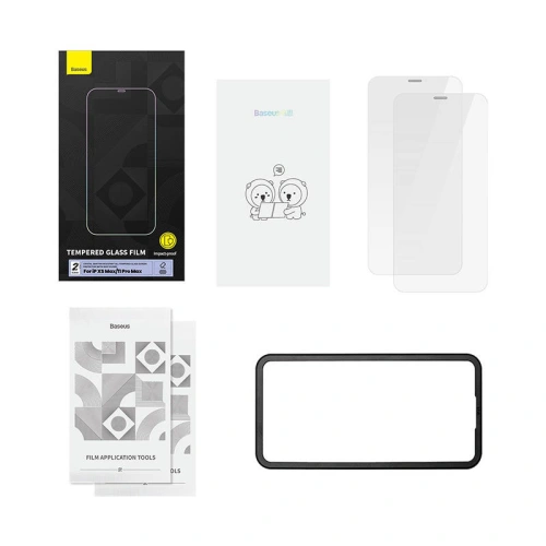 Kup Szkło hartowane Baseus Crystal 0.3mm Apple iPhone 11 Pro Max/XS Max [2 PACK] - BSU3960 - {ean13} - Sklep Home Screen