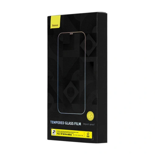 Kup Szkło hartowane Baseus Crystal 0.3mm Apple iPhone 12 Pro Max [2 PACK] - BSU3962 - {ean13} - Sklep Home Screen
