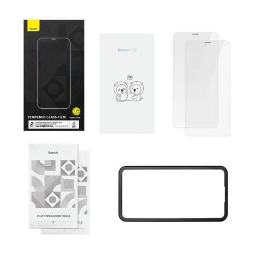 Kup Szkło hartowane Baseus Crystal 0.3mm Apple iPhone 12/12 Pro [2 PACK] - BSU3963 - {ean13} - Sklep Home Screen